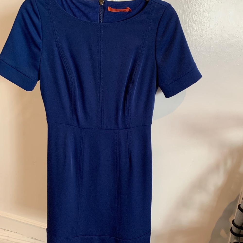 Sinclaire short sleeve dress blue